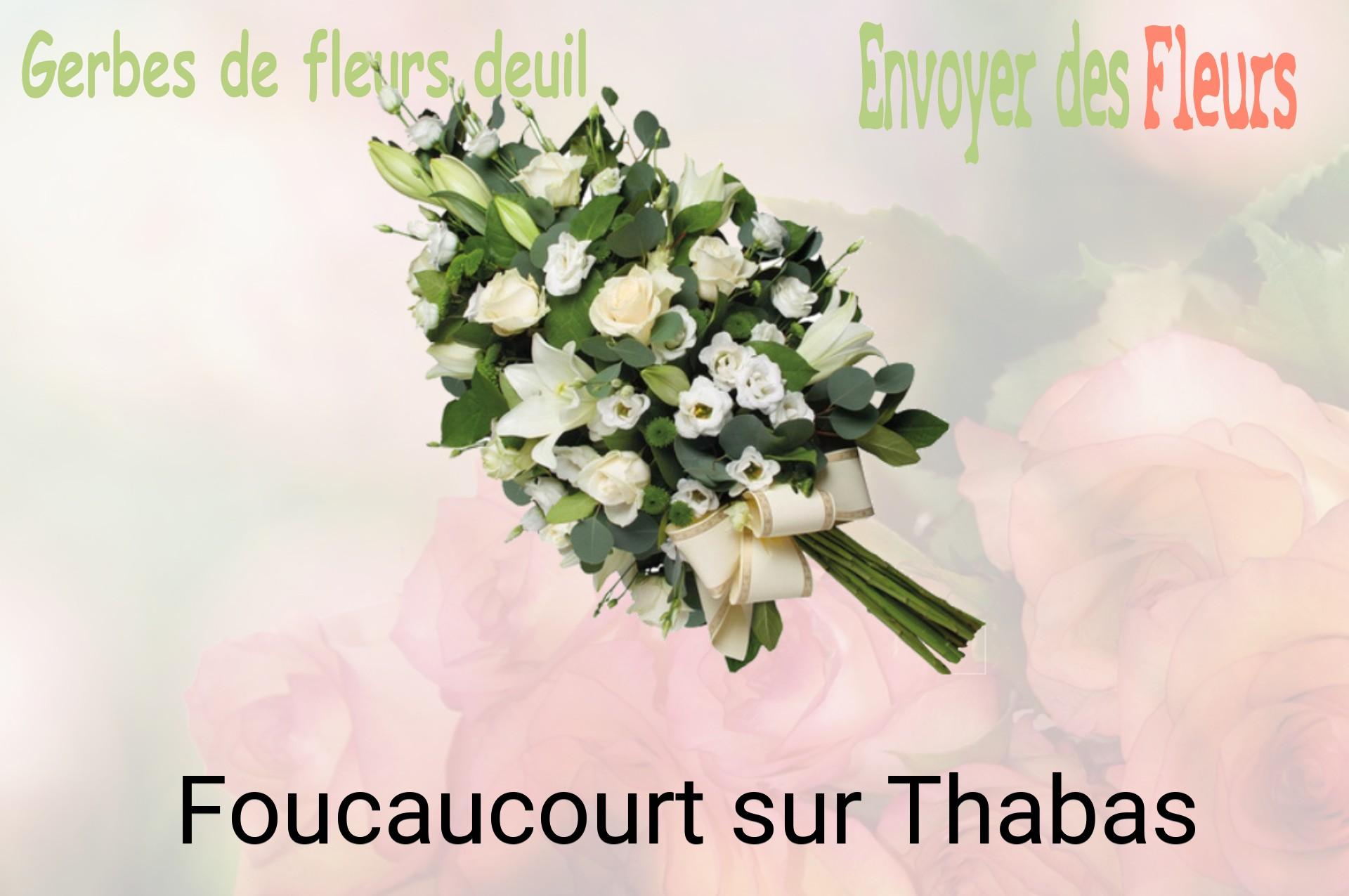 Gerbe de fleurs de deuil livrée à Foucaucourt-sur-Thabas